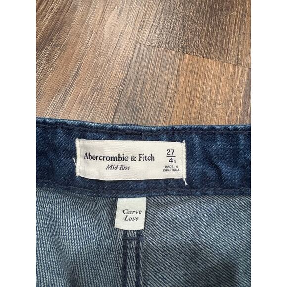 Abercrombie & Fitch Women's Blue Wide leg Jeans - Picture 4 of 5